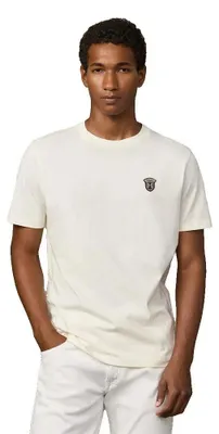 Image de T-shirt à manches courtes Hackett Heritage Badge, blanc, taille M, homme, blanc, taille M