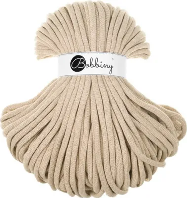 Zdjęcie produktu dla Bobbiny Jumbo 9 mm 100 m Warm Beige Sznurek