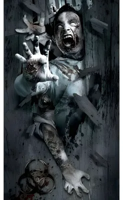 Produktbild von Horror Türbild – Halloweendeko 180 x 80 cm