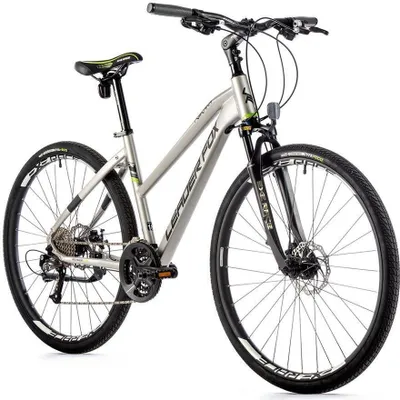 Produktbild von 28 Zoll Cross Fahrrad Leader Fox Toscana Trekking Bike 27 Gang Silber Rh 46cm