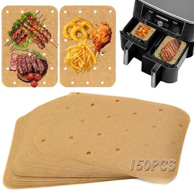 Immagine prodotto di Carta da forno antiaderente per friggitrice ad aria calda, 20,5 cm, 150 fogli