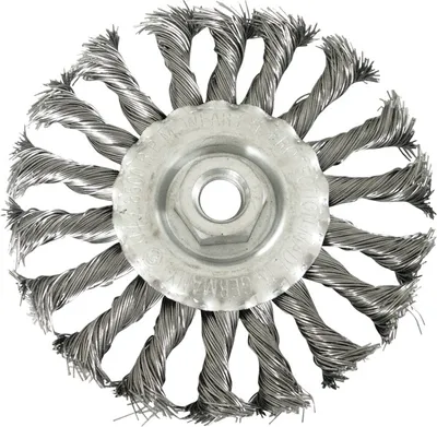 Image de 125 mm szczotka druciana tarczowa stalowa dwukierunkowa z gwintem M14