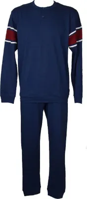 Immagine prodotto di Pigiama uomo cotone manica lunga collo serafino RAGNO articolo U083N1, Taglia 50, Cotone 100%