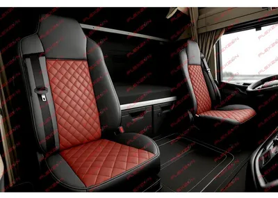Immagine prodotto di Set di 2 coprisedili in Pelle finta per IVECO STRALIS S-WAY 2021 – rosso-nero