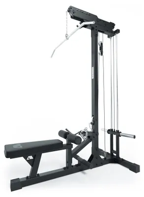 Produktbild von ATLETICA Latzug mit Ruder-Station | Plate-Loaded | Studioqualität | Latzug-Station mit Ruder-Einheit | Führungsstäbe aus Vollstahl