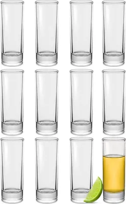 Produktbild von Hochglanz-Gläser 5cl - Spülmaschinenfest - Stabil dank dickem Boden - Für jede Feier (Set von 12)