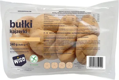 Produktbild von Glutenfreie Kaiserbrötchen (4 Stück) 240 g - WISO