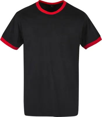 Produktbild von Build Your Brand Kurzarmhemd für Männer Eegra schwarz rot 5XL