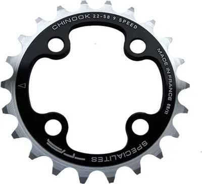 Produktbild von TA Kettenblatt Chinook, 28 schwarz, Ø 64 innen