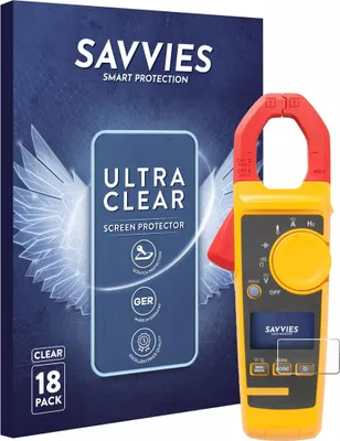 Produktbild von 18x Für Fluke 325 Schutzfolie Savvies Displayschutz Display Schutz Folie Klar Transparent
