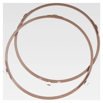 Produktbild von 2 Stück Ersatzglasplatten für Mikrowellen mit Kunststoffstützring, hitzebeständig, 1,4 cm Rollenring