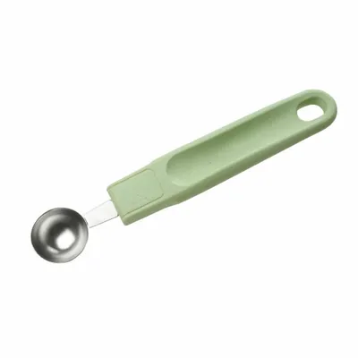 Produktbild von Fackelmann Fruchtformer 18 cm Ecolution, umweltfreundlicher Butterformer mit ergonomischem Griff, nachhaltiger & hochwertiger Küchenhelfer mit Funktionsteil aus Edelstahl (Farbe: Mintgrün/Lichtgrau)