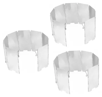 Produktbild von 3-teiliges Camping-Set mit Kochgeschirr und Windschutz
