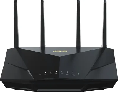 Zdjęcie produktu dla ASUS RT-AX5400, Wi-Fi 6 (802.11ax), Dual-band (2.4 GHz/5 GHz), Przewodowa sieć LAN, Czarny, Router biurkowy