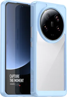 Produktbild von Xiaomi 13 Ultra Hülle, Klar Rückseite Stoßfeste TPU Silikon Bumper Schutzhülle für Xiaomi 13 Ultra Blau
