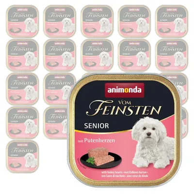 Produktbild von Animonda Vom Feinsten Senior 22x150g Nassfutter für ältere Hunde mit Putenherzen