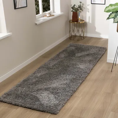 Produktbild von Waschbarer Läufer - Blaze Grau - 80x250cm - Klassik, Ländlich, Modern - Wohnzimmer, Esszimmer, Schlafzimmer, Flur -  NATURL.