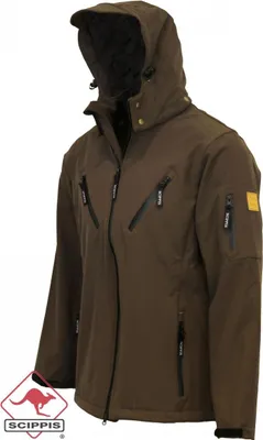 Immagine prodotto di SCIPPIS giacca antipioggia YALATA giacca softshell outdoor giacca con cappuccio giacca tempo libero donna S marrone