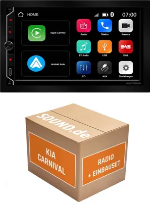 Produktbild von Autoradio Einbaupaket ESX VMX700DAB passend für KIA Carnival 2 VQ | CarPlay Wireless Android Auto Wireless Bluetooth