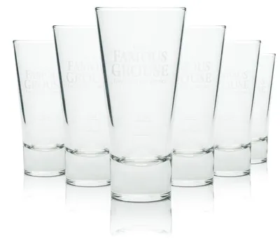Produktbild von 6x Famous Grouse Whisky Glas Longdrink Gläser Cocktail On Ice Tumbler Scotch