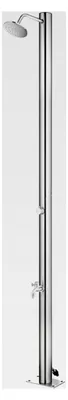 Produktbild von Gartendusche mit Chrom-Zinkknopf, 215 cm, Edelstahl