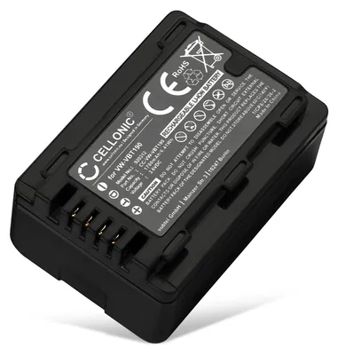 Image de CELLONIC 1x Batterie pour Appareil photo Compatible avec Panasonic HC-V180, HC-V777, HC-V380, VW-VBT190 - (1780mAh, 3.6V)
