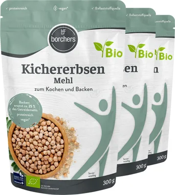 Produktbild von BORCHERS  Kichererbsen Mehl (3x300g)