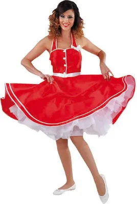 Produktbild von M215114-M rot Damen Boogie Woogie Tanzkleid Gr.M