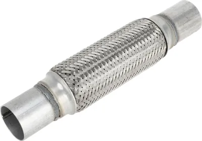 Produktbild von Auto-Abgaskrümmer Flexrohr 1,88 Zoll OD Flexibles Geflochtenes Abgasrohr | Universelles Flexibles Rohr Silberton 1 Stück