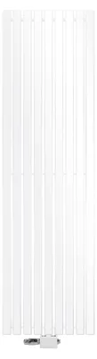 Produktbild von LuxeBath Flachheizkörper Einlagig, 480x1600 mm, Weiß, mit Universal Thermostatventil und Mittelanschluss, ohne Heizstab