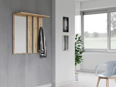 Obrázok produktu pre Topeshop OPAL WIESZAK SONOMA, Drevotrieskové dosky, Dub, 6 kusov, 850 mm, 150 mm, 820 mm