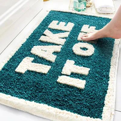Immagine prodotto di Tappetini da bagno, 50 x 80 cm, verdi, in microfibra, antiscivolo, assorbenti, lavabili in lavatrice, per il bagno