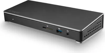 Obrázek produktu pro StarTech.com TB3DOCK2DPPU, Kabel, USB 3.2 Gen 1 (3.1 Gen 1) Type-C, 85 W, 3,5 mm, 10,100,1000 Mbit/s, Černá