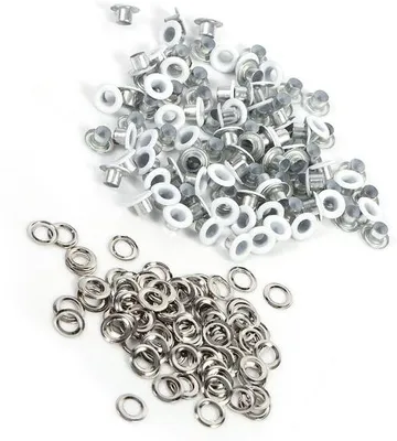 Produktbild von Metall Ösen Set 100 Stück 4 Farben Scrapbooking Handwerk