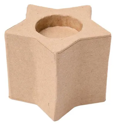 Produktbild von Colorations Teelichthalter Bastelset Stern Papiermaché 6 Stück