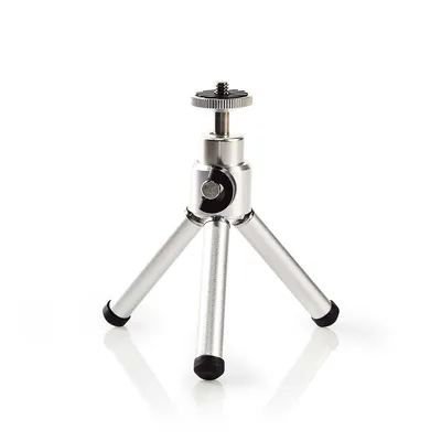 Zdjęcie produktu dla Statyw Nedis - Maksymalny udźwig: 0,8 kg - Min. wysokość robocza: 11 cm - Max. Wysokość robocza: 14,5 cm - 1 segment - Głowica kulowa - Torba transportowa w zestawie - ABS / stal - Srebrny