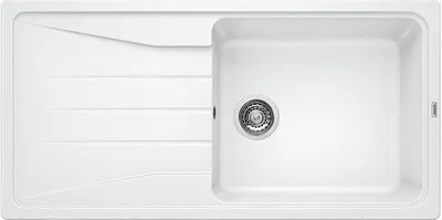 Produktbild von BLANCO SONA XL 6 S Einbauspüle / SILGRANIT / Weiß / reversibel / Stopfen