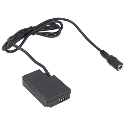 Produktbild von DC-Kuppler, Akkuadapter kompatibel mit Canon DR-E18 - ersetzt LP-E17 - 5,5 x 2,1mm