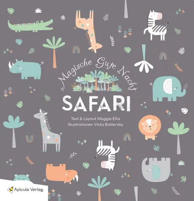 Produktbild von Magische Gute Nacht Safarai Kinderbuch: Gedicht über Afrikas Tiere als Gute-Nacht-Geschichte