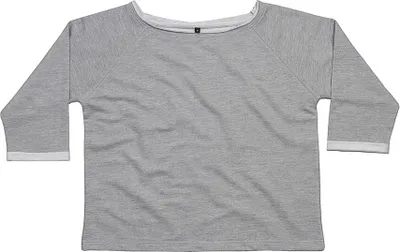 Produktbild von Mantis M128 | Damen Flash Dance Sweat /® Standard 100 - Farbe: Heather Grey Melange - Größe: S