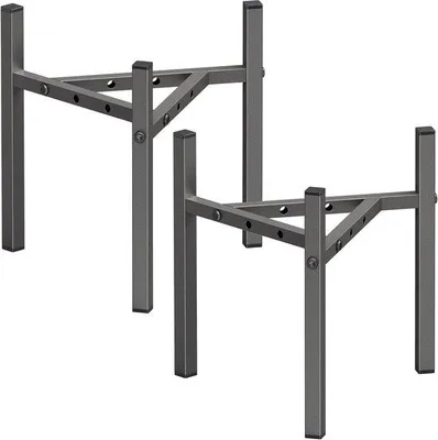 Productafbeelding van Set van 2 Verstelbare Plantstands voor Binnen en Buiten - Metalen Bloempot Houder, Geschikt voor 830cm Potten, Hoekdecoratie voor Tuin