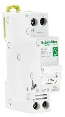 Image de Disjoncteur 2A 1P+N, courbe C, série Resi9 - Schneider