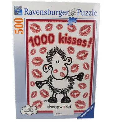 Produktbild von Ravensburger Puzzle 500 Teile Sheepworld 1000 Kisses 49x36cm