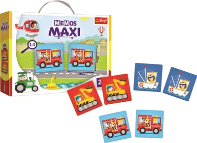 Produktbild von TREFL Maxi Gedächtnisspiel Fahrzeuge