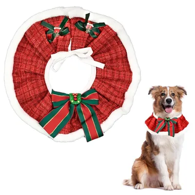 Productafbeelding van Halsband voor honden, verstelbaar, geschikt voor middelgrote honden (35-45 cm), rood
