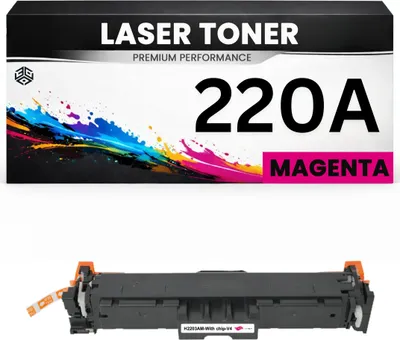 Produktbild von 2 x Toner 220A Magenta für HP kompatibel W2203A M Premium Alternative  Color LaserJet Pro 4202dn 4202dw MFP 4302dw 4302fdn 4302fdw