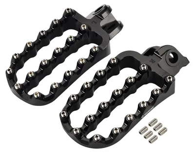 Obrázek produktu pro Nohy pro motocykl, vyrobené z odolného hliníku, vylepšený komfort, barva černá