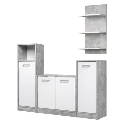 Produktbild von Koupelnová sestava MADEIRA beton/bílá