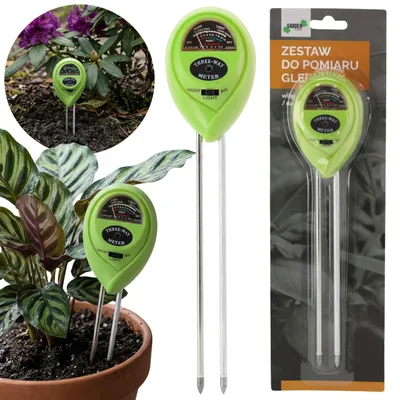 Produktbild von Bodenmessgerät 3-in-1 – pH-, Feuchtigkeits- und Lichtmesser für Garten- und Topfpflanzen