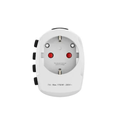 Produktbild von HAMA Weltreisestecker "World Travel Pro", 3-polig (00139532)